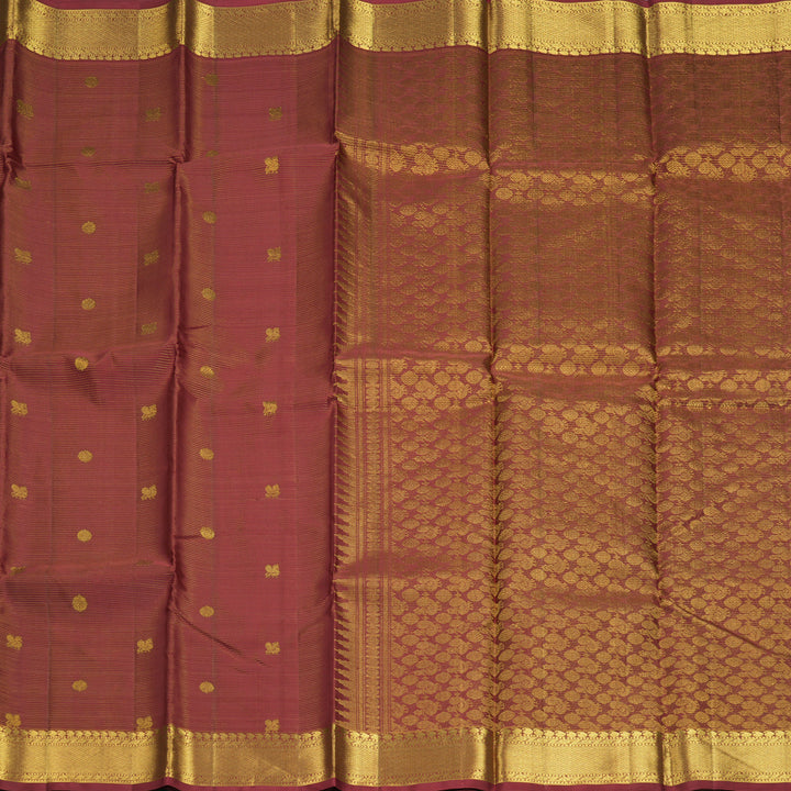 Hayagrivas Handloom Maroon Kanjivaram Silk Saree KBF296E3-1