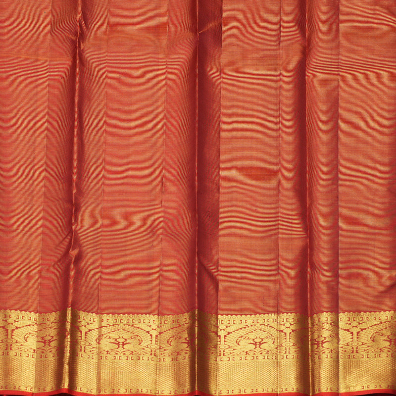 Hayagrivas Handloom Red Kanjivaram Silk Saree KBF296E4-1