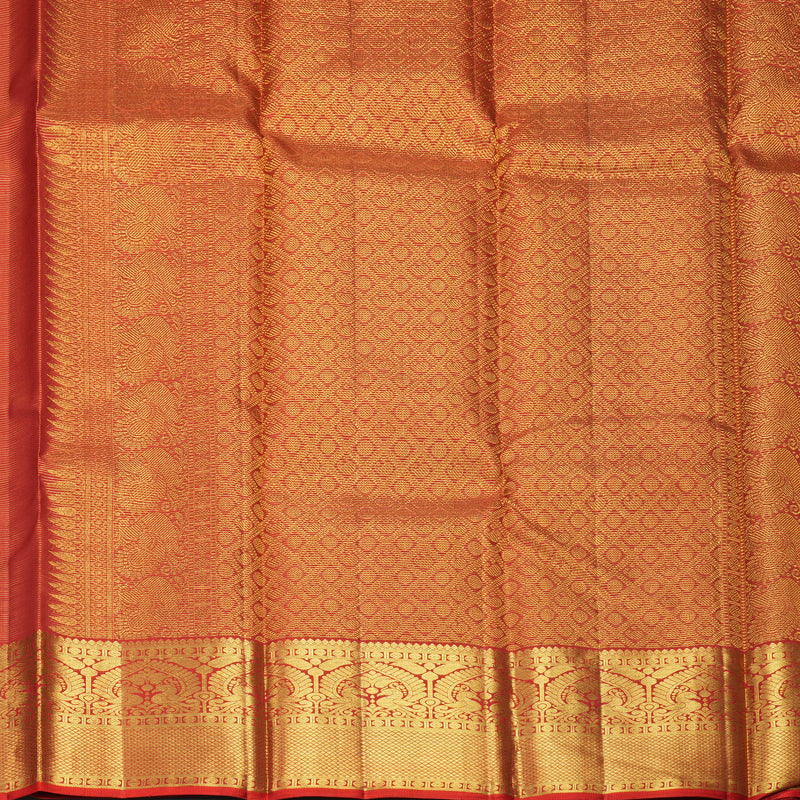 Hayagrivas Handloom Red Kanjivaram Silk Saree KBF296E4-1