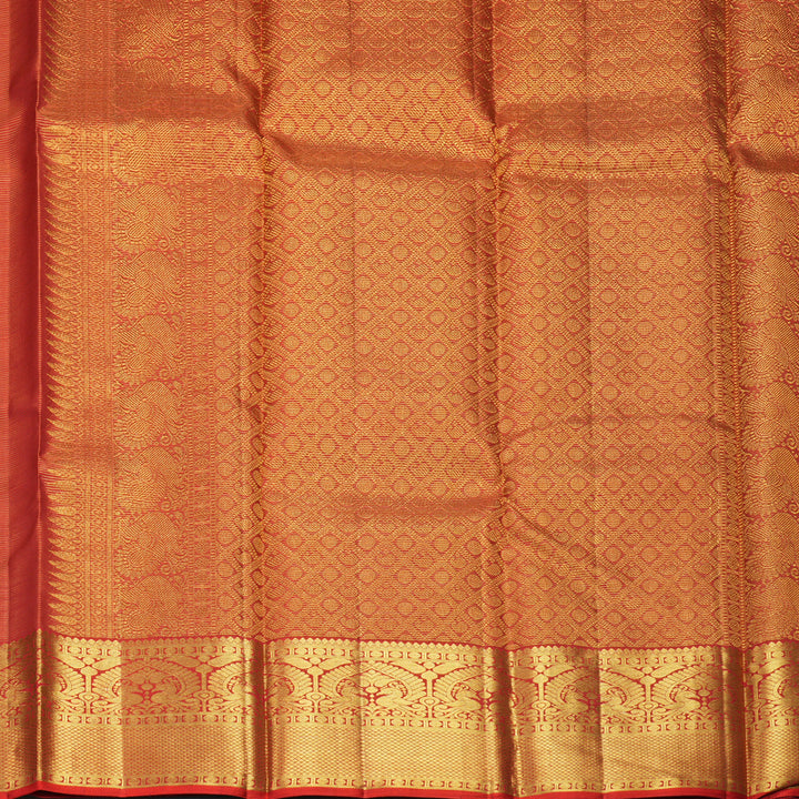 Hayagrivas Handloom Red Kanjivaram Silk Saree KBF296E4-1