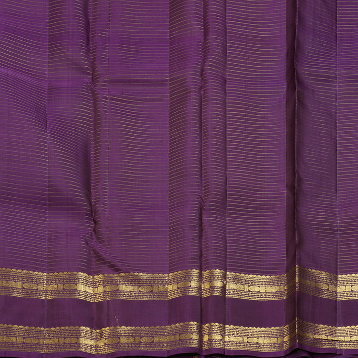 Hayagrivas Handloom Kanchana Brown Kanjivaram Silk Saree with Nagapazham Border KBF299E4-1
