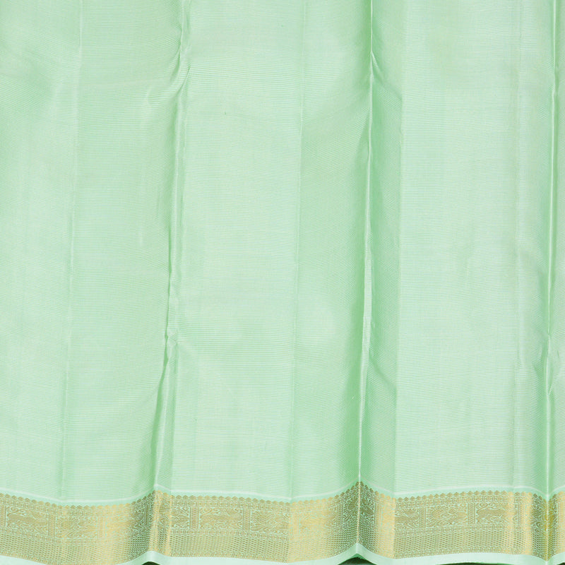 Hayagrivas Handloom Purple Kanjivaram Silk Saree with Pista Green Border KBF303E4-3