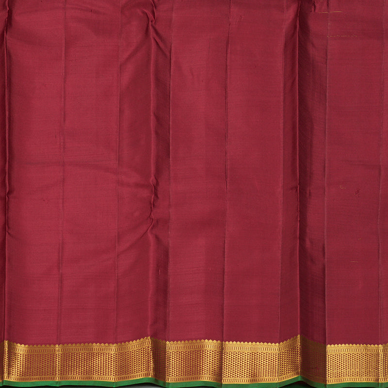Hayagrivas Handloom Maroon Kanjivaram Silk Saree KBF304E1-1