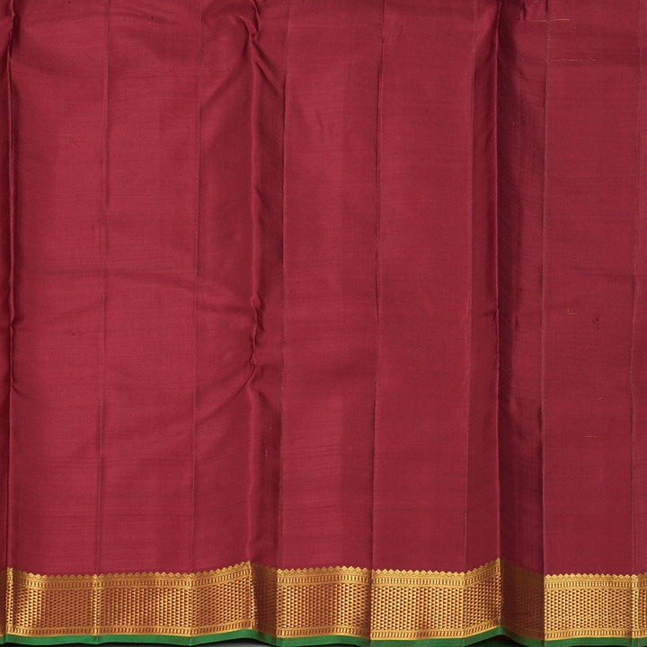 Hayagrivas Handloom Maroon Kanjivaram Silk Saree KBF304E1-1
