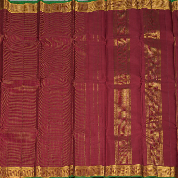 Hayagrivas Handloom Maroon Kanjivaram Silk Saree KBF304E1-1