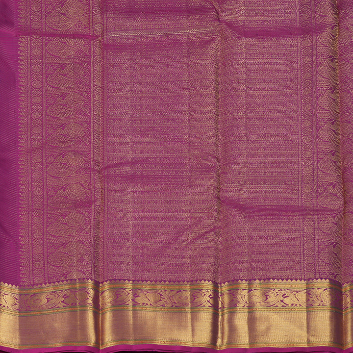 Hayagrivas Handloom Voilet Kanjivaram Silk Saree with Magenta Border KBF304E2-1