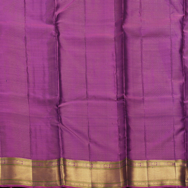 Hayagrivas Handloom Royal Blue Kanjivaram Silk Saree with Purple Border KBF304E2-2