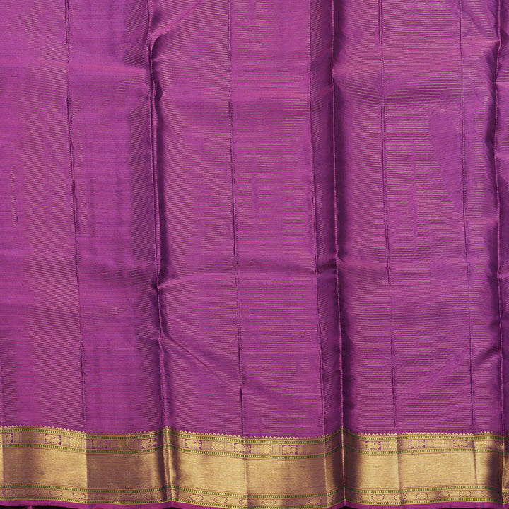 Hayagrivas Handloom Royal Blue Kanjivaram Silk Saree with Purple Border KBF304E2-2