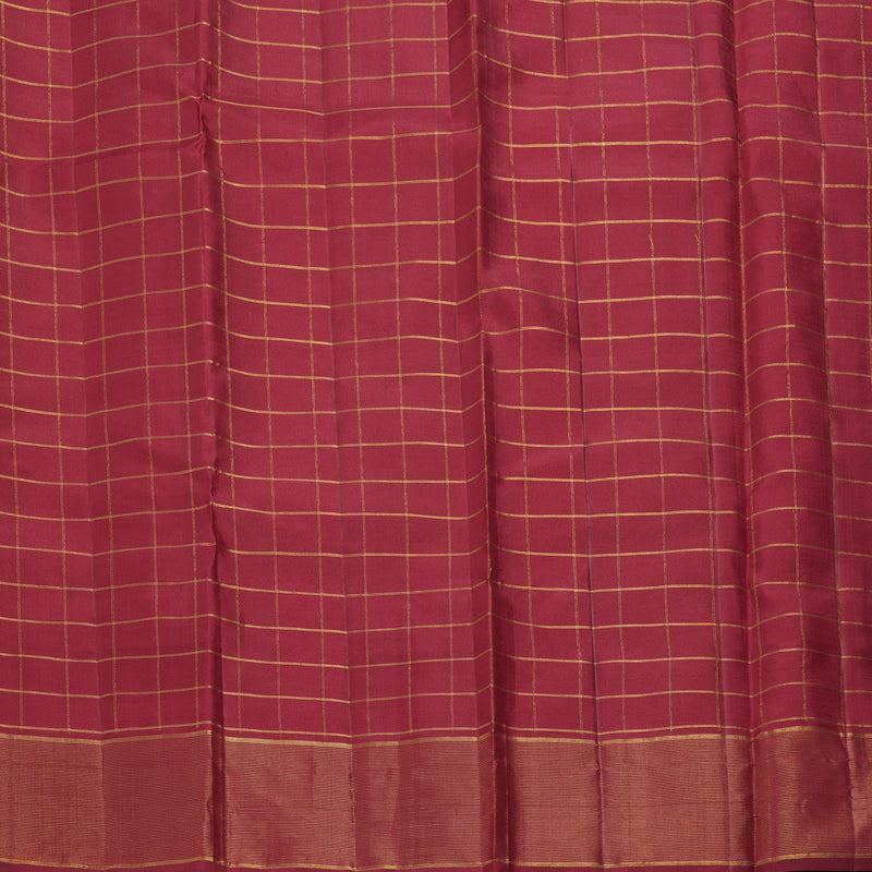 Hayagrivas Handloom Maroon Kanjivaram Silk Saree KBF304E3-4