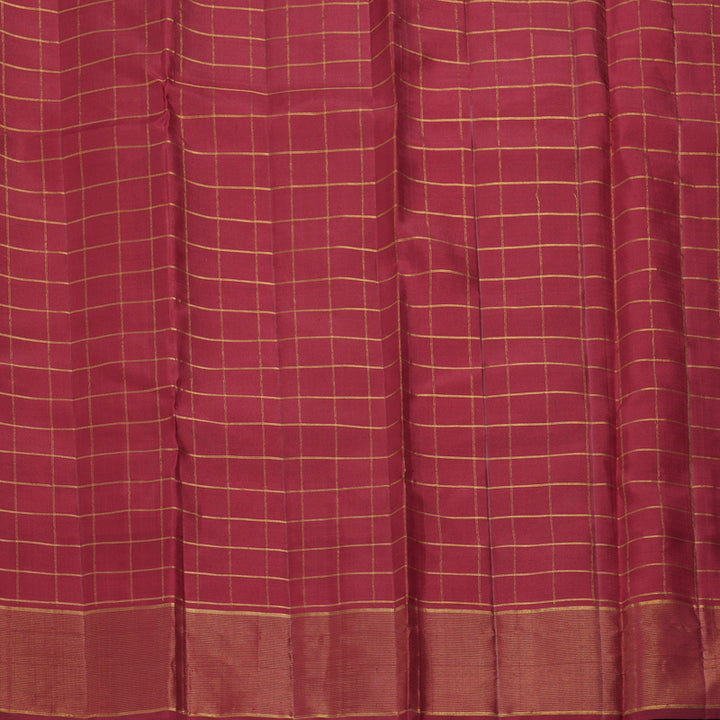 Hayagrivas Handloom Maroon Kanjivaram Silk Saree KBF304E3-4