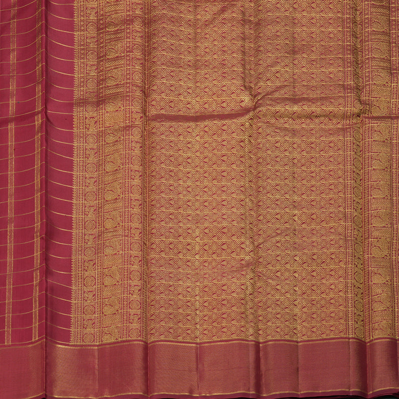 Hayagrivas Handloom Maroon Kanjivaram Silk Saree KBF304E3-4