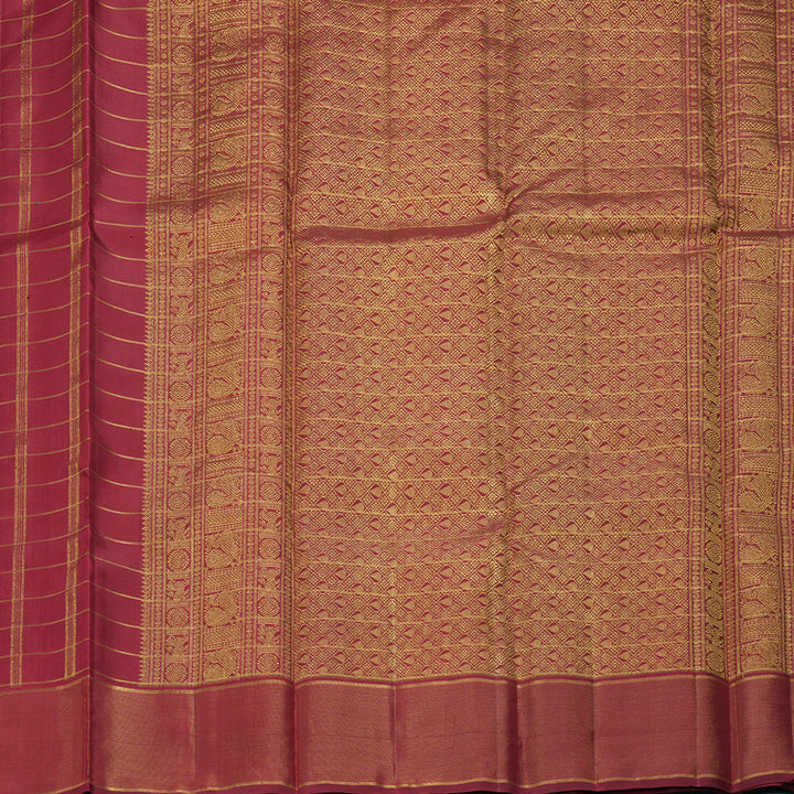 Hayagrivas Handloom Maroon Kanjivaram Silk Saree KBF304E3-4