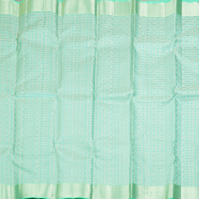 Hayagrivas Handloom Aqua Green Kanjivaram Silk Saree KBF305E2-5