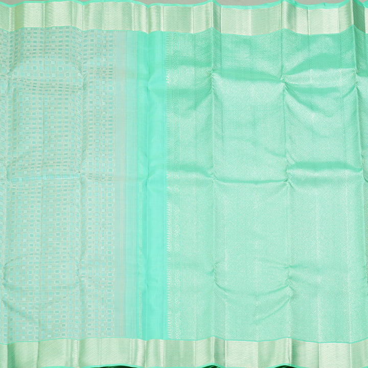 Hayagrivas Handloom Aqua Green Kanjivaram Silk Saree KBF305E2-5