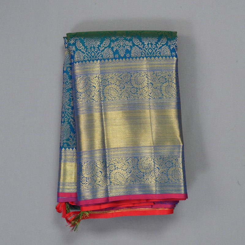 Hayagrivas Handloom Mayilkazhuthu Kanjivaram Silk Saree KBF305E4-4
