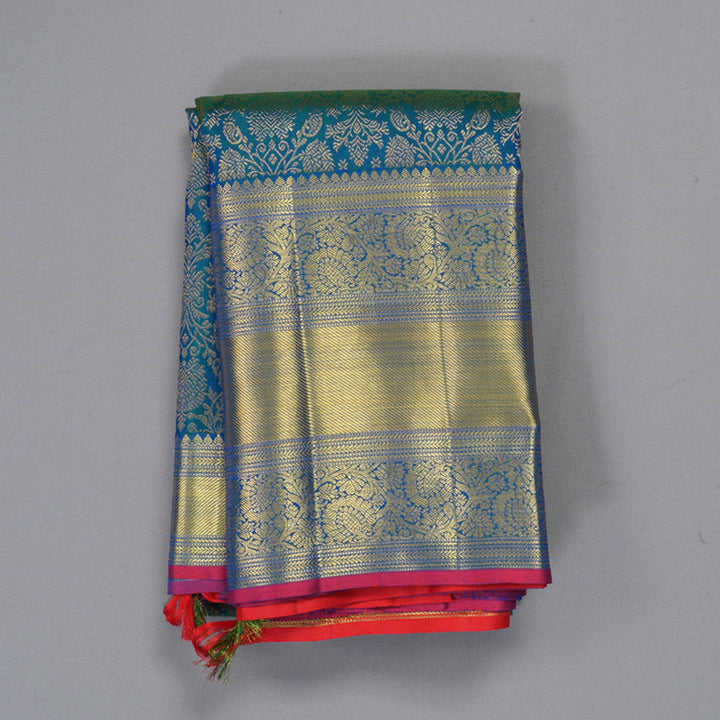 Hayagrivas Handloom Mayilkazhuthu Kanjivaram Silk Saree KBF305E4-4