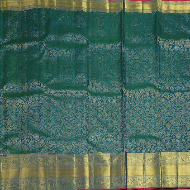Hayagrivas Handloom Mayilkazhuthu Kanjivaram Silk Saree KBF305E4-4