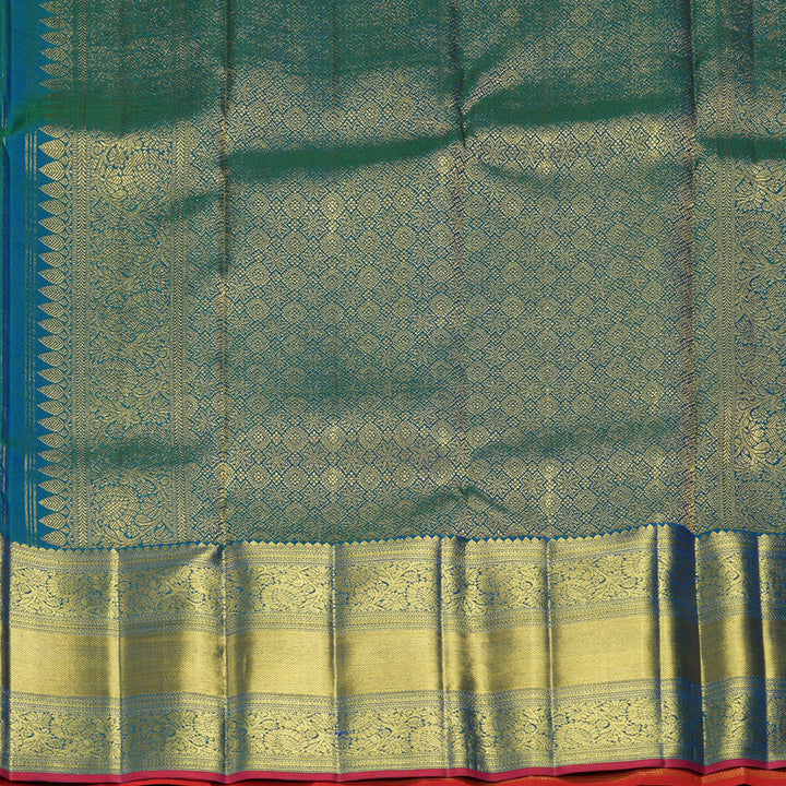 Hayagrivas Handloom Mayilkazhuthu Kanjivaram Silk Saree KBF305E4-4