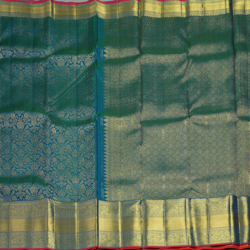 Hayagrivas Handloom Mayilkazhuthu Kanjivaram Silk Saree KBF305E4-4