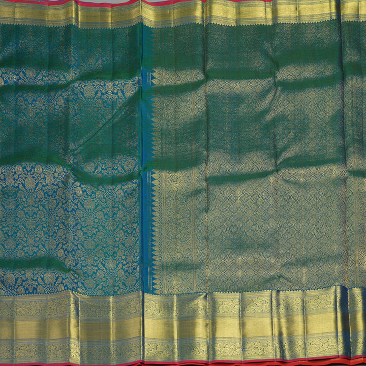 Hayagrivas Handloom Mayilkazhuthu Kanjivaram Silk Saree KBF305E4-4