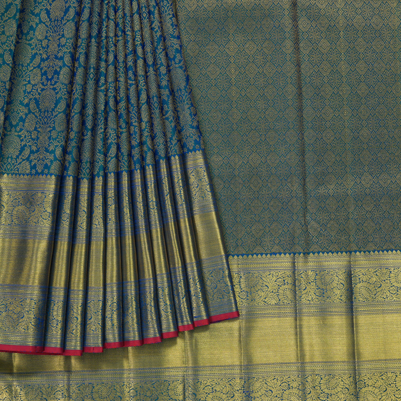 Hayagrivas Handloom Mayilkazhuthu Kanjivaram Silk Saree KBF305E4-4