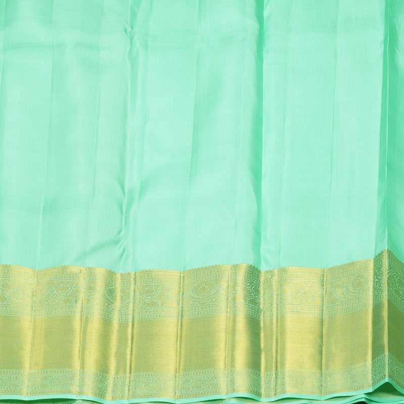 Hayagrivas Handloom Mint Green Kanjivaram Silk Saree KBF305E4-7