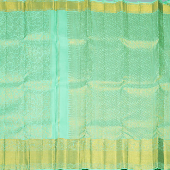 Hayagrivas Handloom Mint Green Kanjivaram Silk Saree KBF305E4-7