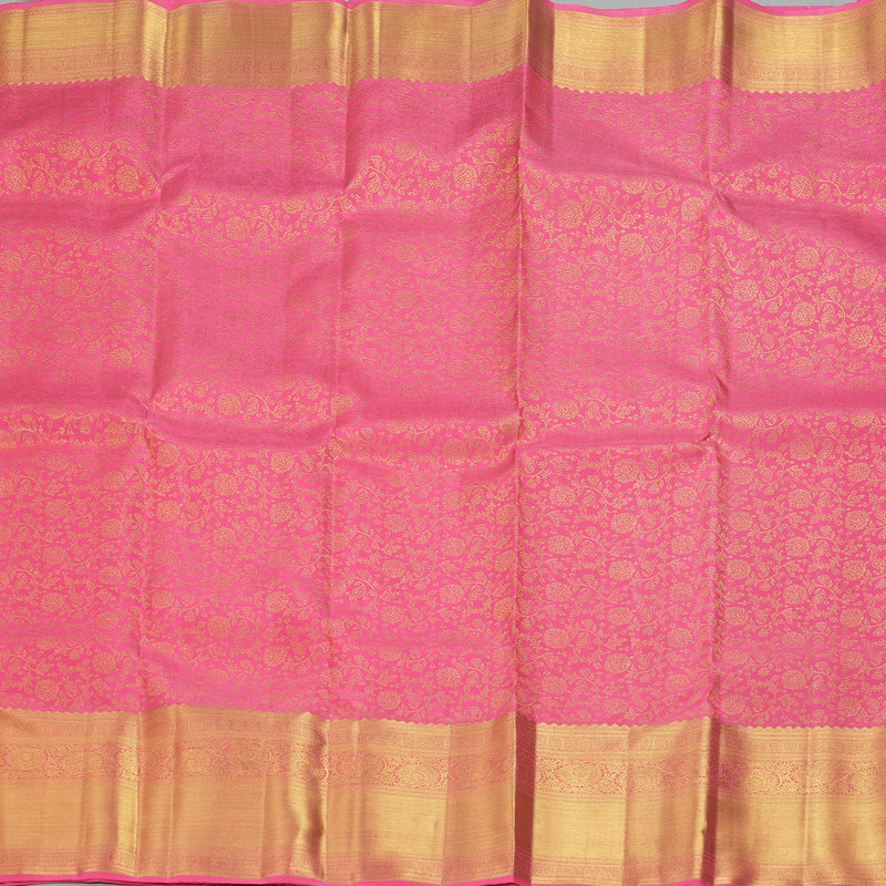 Hayagrivas Handloom Pink Kanjivaram Silk Saree KBF306E10-2
