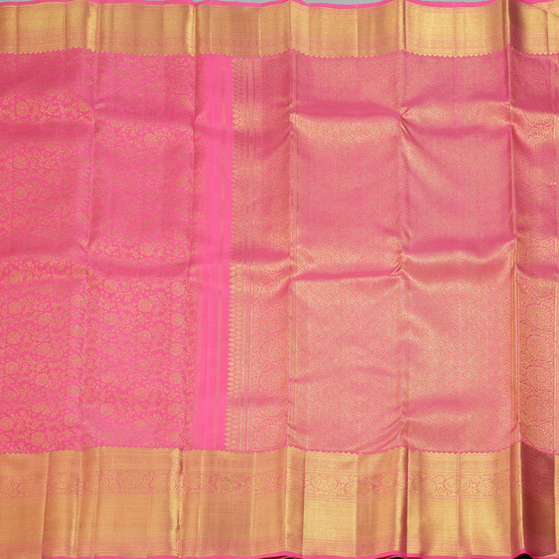 Hayagrivas Handloom Pink Kanjivaram Silk Saree KBF306E10-2