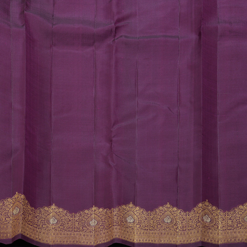 Hayagrivas Handloom Purple Kanjivaram Silk Saree KBF306E11-1