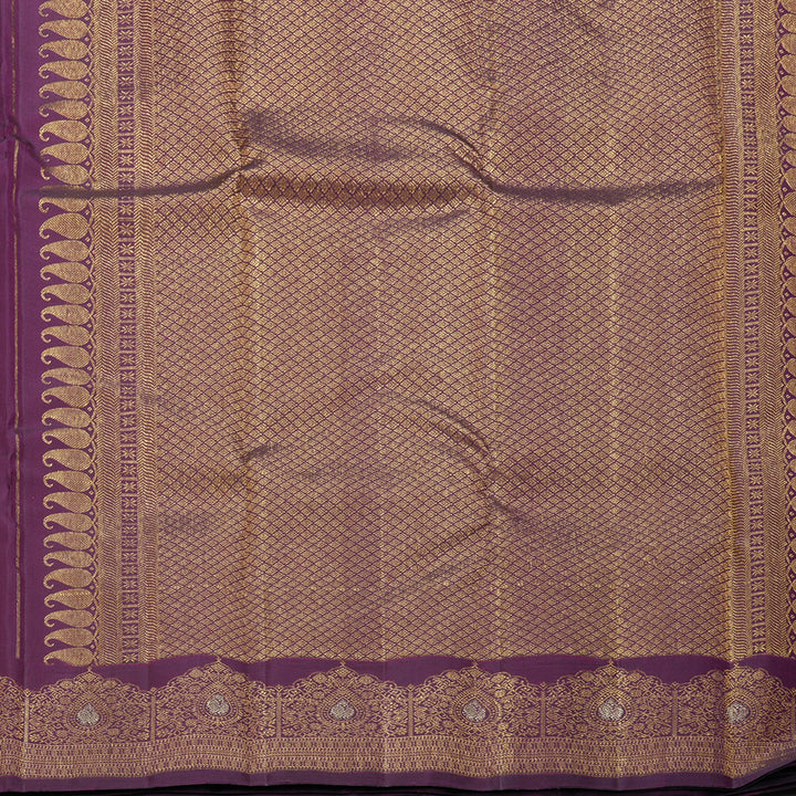 Hayagrivas Handloom Purple Kanjivaram Silk Saree KBF306E11-1