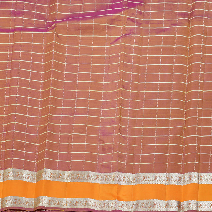 Hayagrivas Handloom Yellow Kanjivaram Silk Saree with Mambazham Orange Border KBF306E3-1