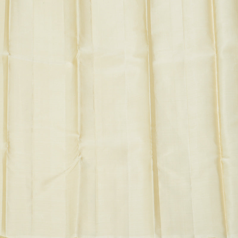 Hayagrivas Handloom Half-White Kanjivaram Silk Saree KBF306E3-2