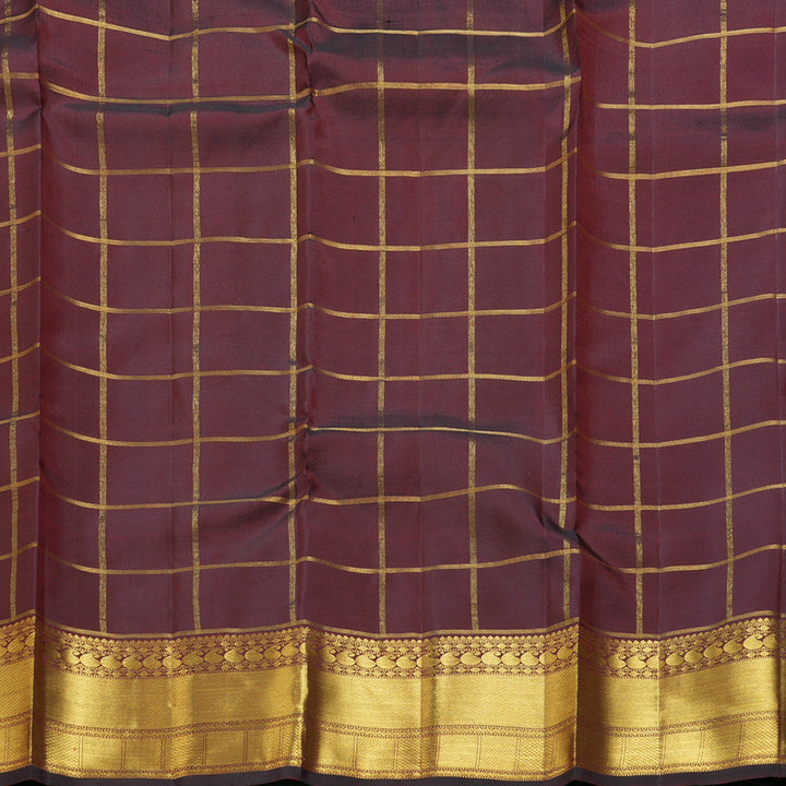 Hayagrivas Handloom Wine Maroon Kanjivaram Silk Saree KBF306E5-7