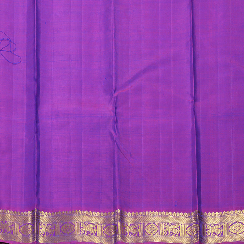 Hayagrivas Handloom Mayilkazhuthu Kanjivaram Silk Saree with Purple Border KBF307E3-1