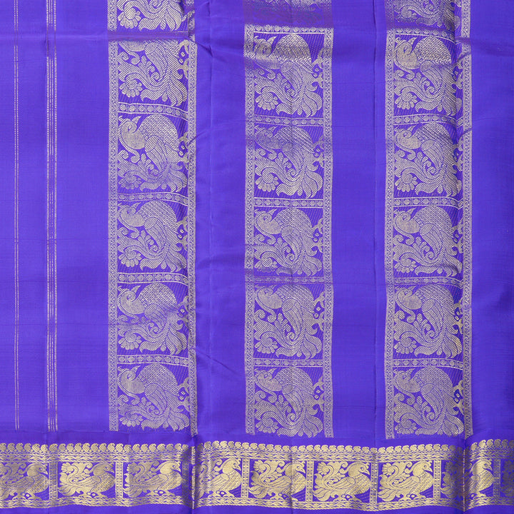 Hayagrivas Handloom Lime Green Ten Yards Silk Saree KBF309E5-2