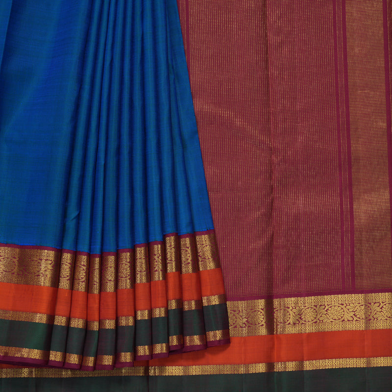 Hayagrivas Handloom Mayilkazhuthu Kanjivaram Silk Saree KBF310E32-1