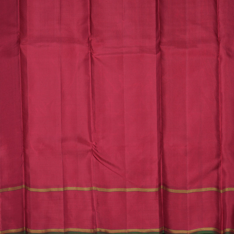 Hayagrivas Handloom Orange (Carpet Checks) Kanjivaram Silk Saree KBF310E6-1