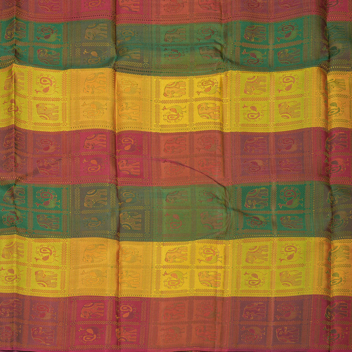 Hayagrivas Handloom Purple Kanjivaram Silk Saree KBF312E13-1