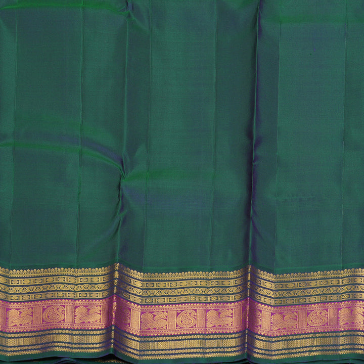 Hayagrivas Handloom Lavendar Kanjivaram Silk Saree with Mayilkazhuthu Border KBF312E8-1