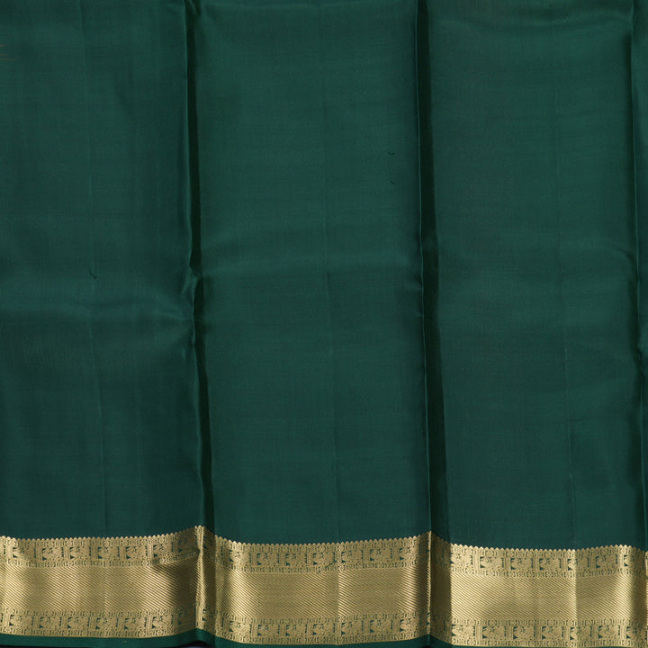 Hayagrivas Handloom Orangish-Pink Kanjivaram Silk Saree KBF316E11-7