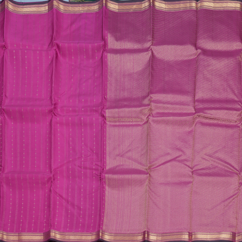 Hayagrivas Handloom Magenta-Pink Kanjivaram Silk Saree KBF316E12-4