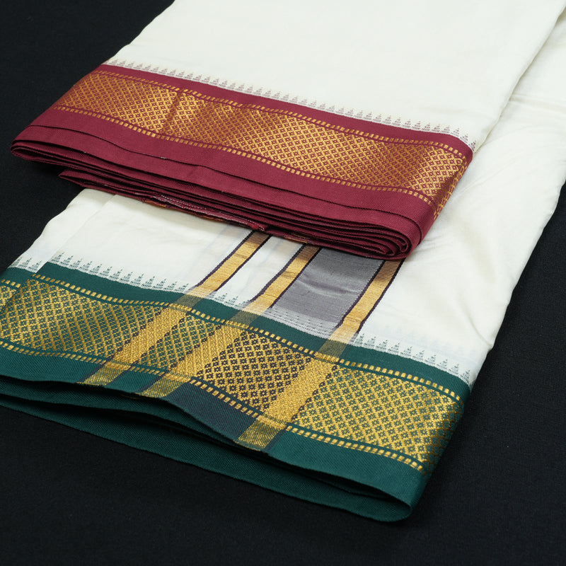 Hayagrivas Handloom 9*5 Silk Dhothi KBF319E1-5