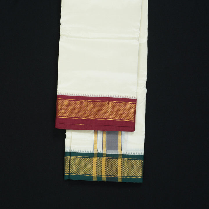 Hayagrivas Handloom 9*5 Silk Dhothi KBF319E2-1