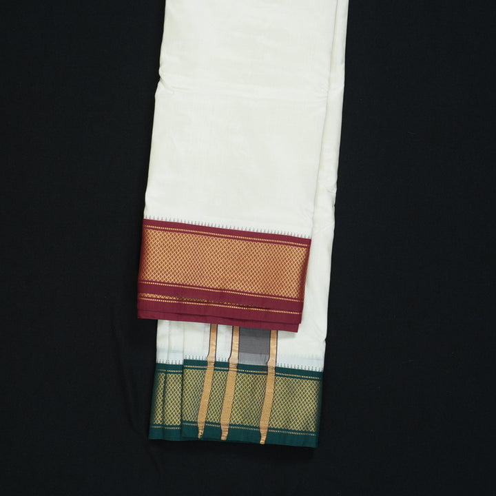 Hayagrivas Handloom 8*4 Silk Dhothi KBF320E3-5