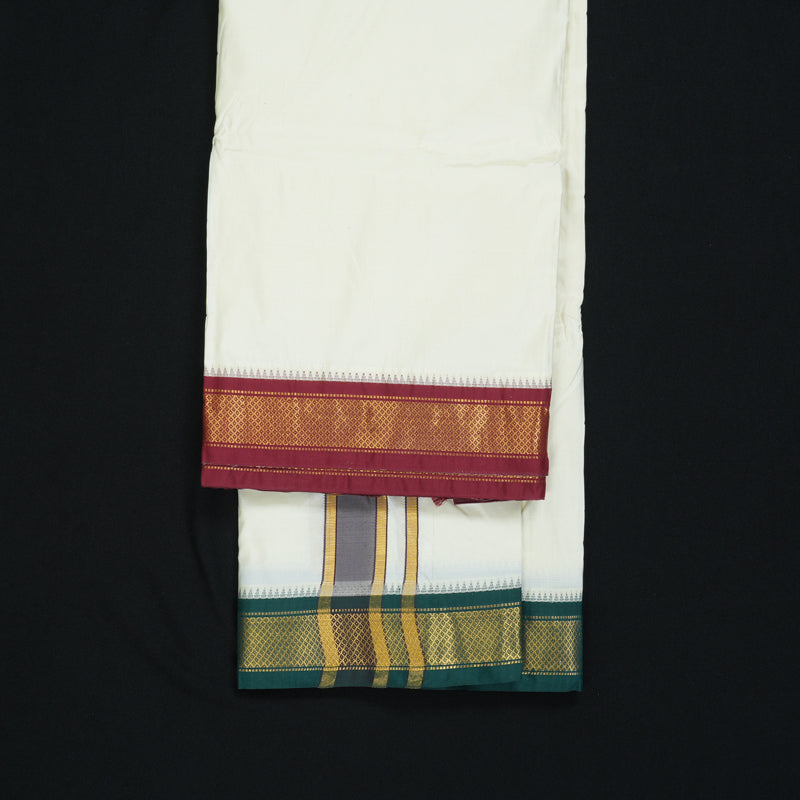 Hayagrivas Handloom 10*6 Silk Dhothi KBF320E4-1