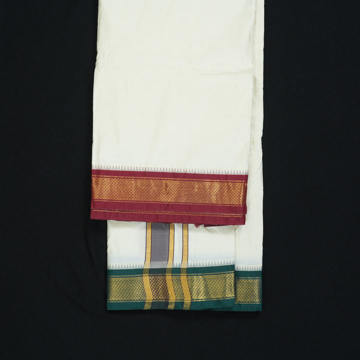 Hayagrivas Handloom 10*6 Silk Dhothi KBF320E4-1