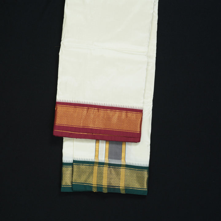 Hayagrivas Handloom 10*6 Silk Dhothi KBF320E5-1