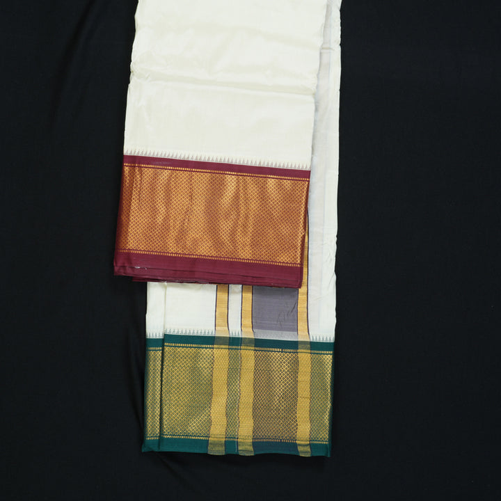 Hayagrivas Handloom 10*6 Silk Dhothi KBF320E6-3