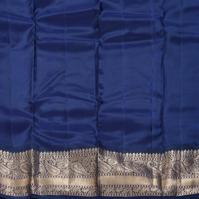 Hayagrivas Handloom Purple Kanjivaram Silk Saree KBF321E1-6